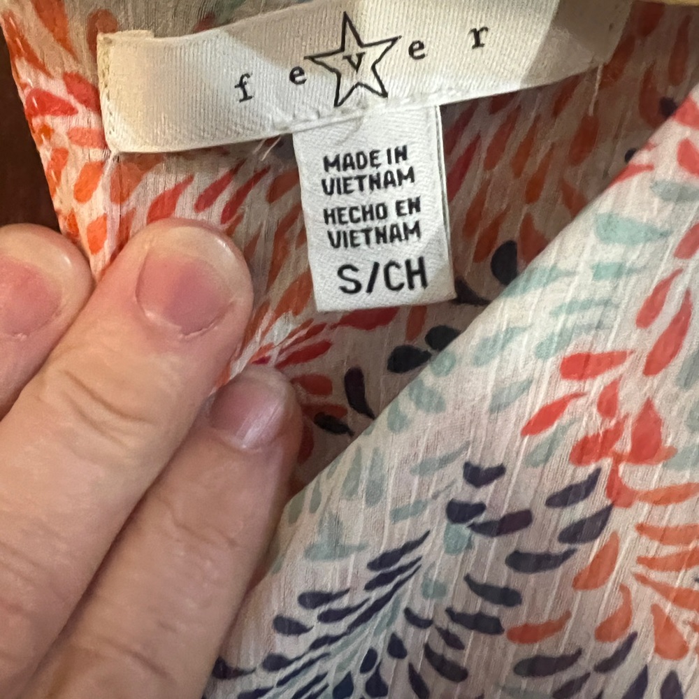 Fever‎ Multicolor Patterned Top - Picture 3 of 3